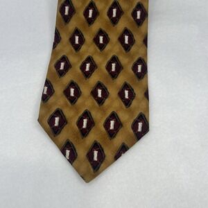 🇺🇸 JZ Richards Silk Tie Handmade In‎ USA 58x3.75 Multi-colored Geometric